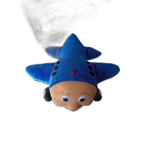 Jay Jay the Jet Plane 1999 Blue Rubber Faced Plush Stuffed Kidpower NWT - Picture 3 of 10